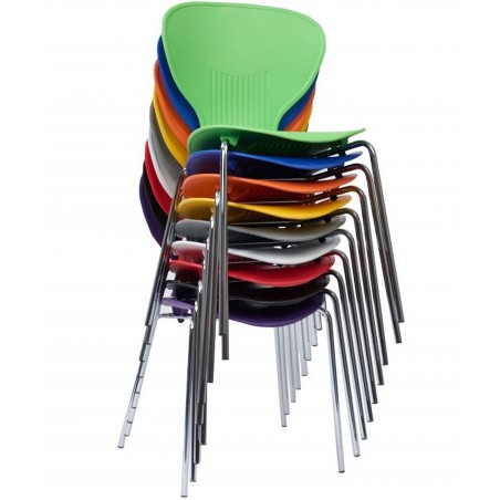 Funkette Coloured Poly Chairs Stackable