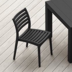 Sorano Plastic Garden Dining Set - Four Chairs Mood Shot