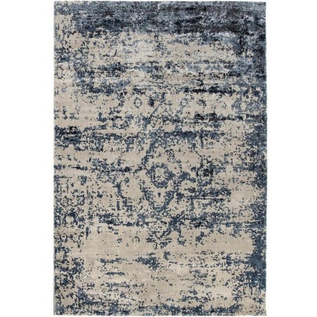 Mahin Persia Rug, midnight/oyster - Top view