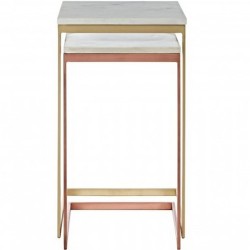Ruba Marble Nesting Tables, back view