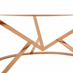 Valentina Rose Gold Coffee Table close up of frame