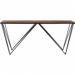 Rushock Industrial Console Table Front View