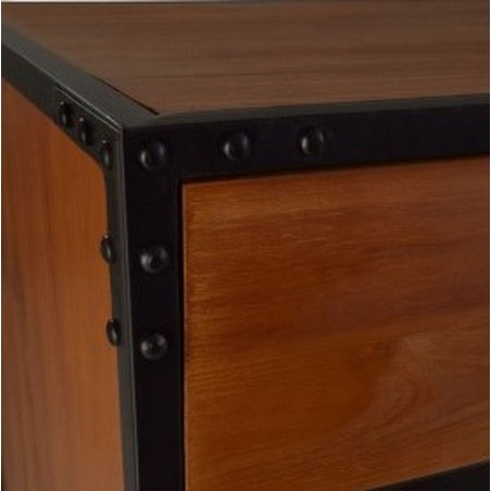 Acton Industrial 12 Drawer Cabinet , close up of rivets