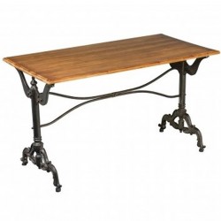 Crank Industrial Style Dining Table