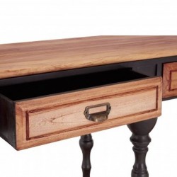 Perton Industrial Style Console Table Drawer Detail