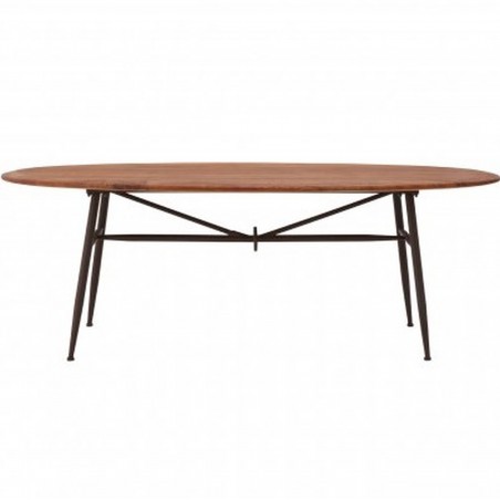 Tome Industrial Oval Table front view
