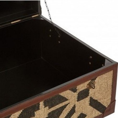 Indio Aztec Coffee Table Trunk close up open