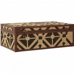 Indio Aztec Coffee Table Trunk, front angled view