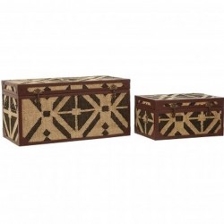 Indio Aztec Storage Trunks, front angled view