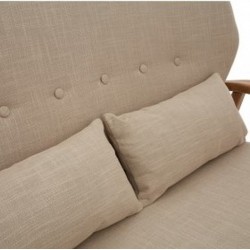 Linnea 2 Seat Sofa, beige, Back Detail