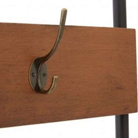 Dalston Industrial Bench, close up of coat hook