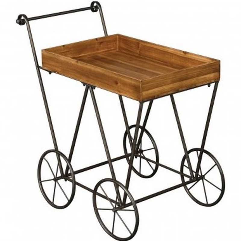 Dulwich Industrial Serving Trolley , front view