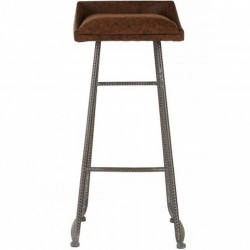 Saltley Industrial Style Bar Stool Front View
