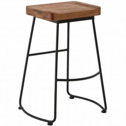 Rednal Rustic Bar Stool angled view