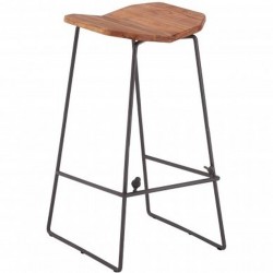 Pelsall Industrial Style Bar Stool Angled View