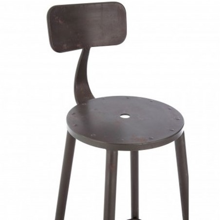 Fradley Industrial Bar Chair  Seat Detail