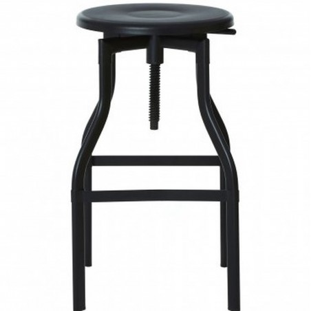Keresley Industrial Style Adjustable Stool Front View