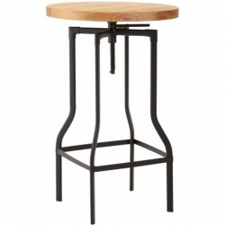 Cosford Industrial Style Adjustable Bar Table Lower Position