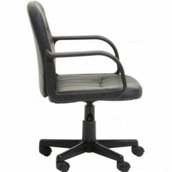 Masion Faux Leather Office Chair Side View