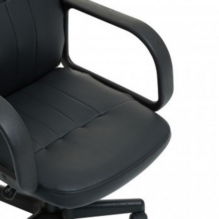 Masion Faux Leather Office Chair Seat Detail