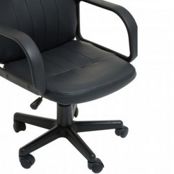 Masion Faux Leather Office Chair Leg Detail