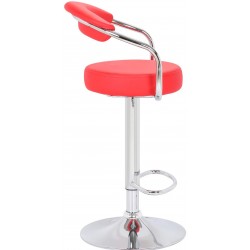 Zenit bar stool - red side view