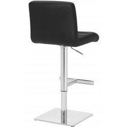 Deluxe Luscious Bar Stool - black - rear angled view