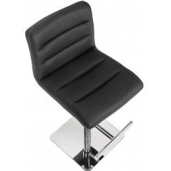 Deluxe Luscious Bar Stool - black - top view