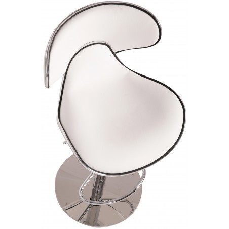 Deluxe Carcaso Kitchen Stool - white over view
