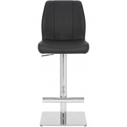 Deluxe Ravenna Bar Stool - Black Front View