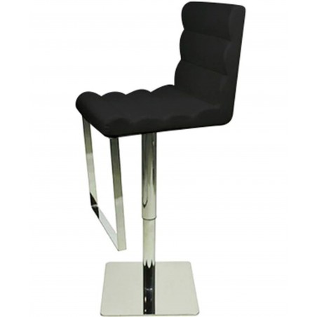 Deluxe Benito Bar Stool - Black side angle view