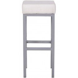 Cube Bar Stool, white side view