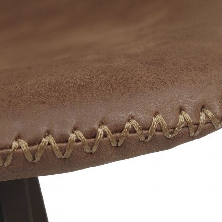 Antico Bar Stool - Brown Stitching Detail
