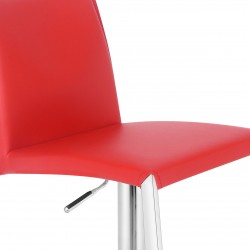 Eccellente Bar Stool - Red seat Detail
