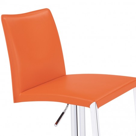 Eccellente Bar Stool - Orange seat detail