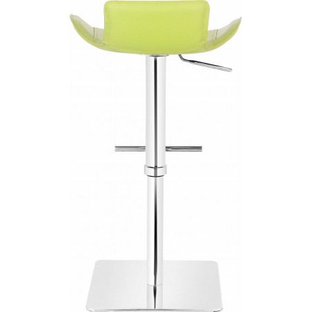Favoloso Leather Bar Stool - Lime Green Rear View