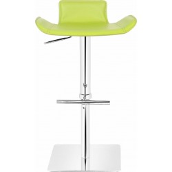 Favoloso Leather Bar Stool - Lime Green Front View