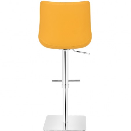 Magnifico Leather Bar Stool - Yellow Rear View