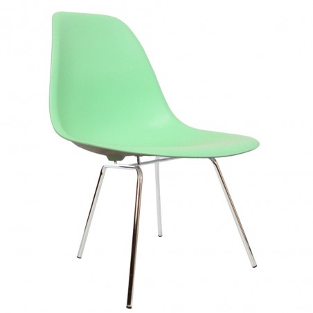 Noble Plastic Dining Chairs Peppermint angled View