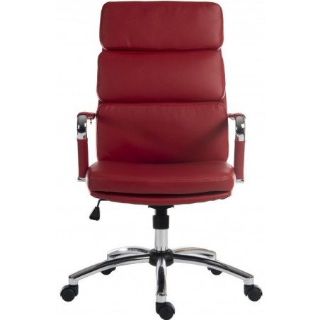 Deco Executive Office Chair - Red Front View