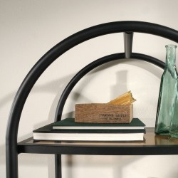 Boulevard Industrial Oval Bookcase Top Detail