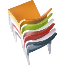 Prego Poly Chair Stacking Detail