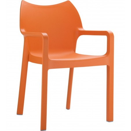Terni Plastic Garden Chair - Orange