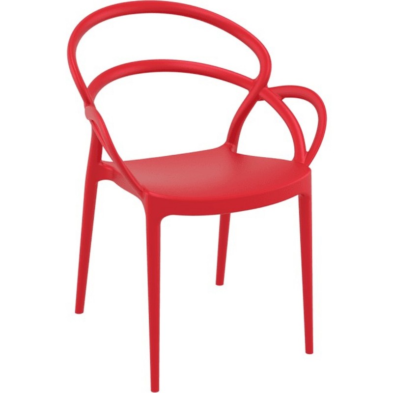 Scalby Stackable Garden Chair - Red