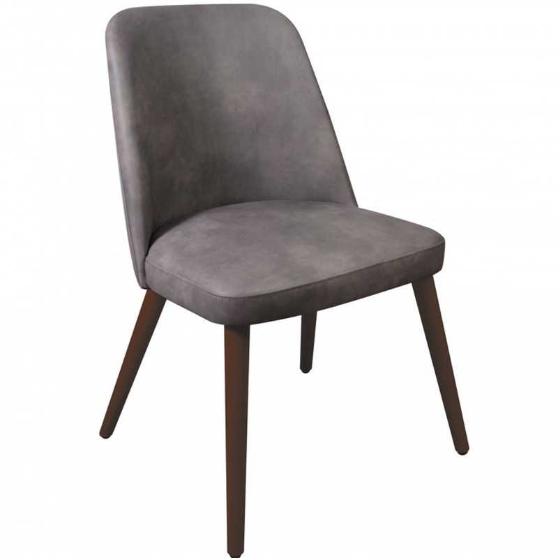 Cramer Faux Leather Upholstered Chair Steel Grey