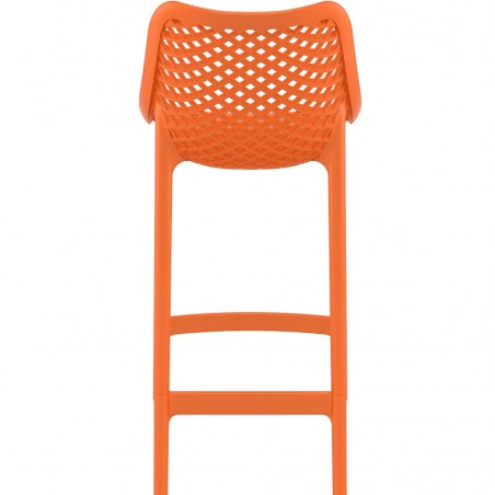 Dylan Indoor and Outdoor 65cm Bar Stool - Orange Rear View