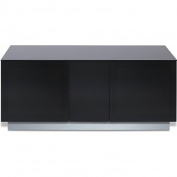 Alphason Element XL 1250 Black Glass TV Cabinet Front