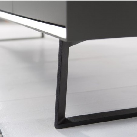 Alphason Carbon Grey TV Cabinet Leg Detail