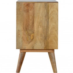 Andoya Two Drawer Bedside Table side view