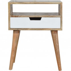 Andoya One Drawer Bedside Table Front View